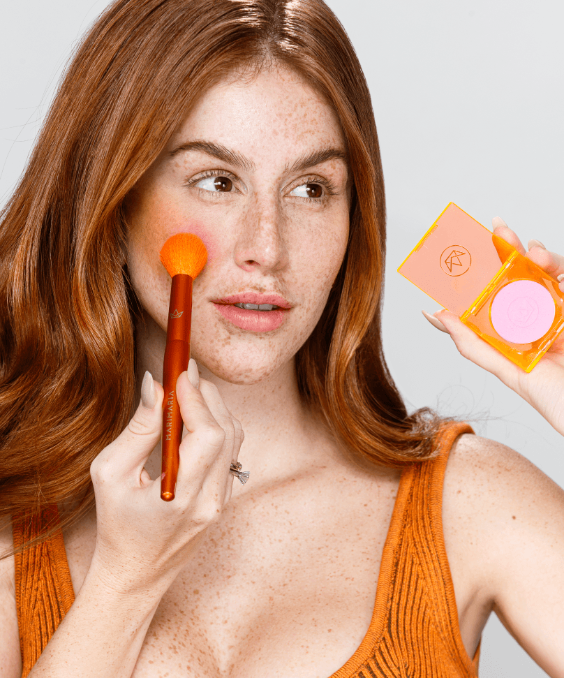 Pincel para Contorno e Iluminação - linha premium Makeup