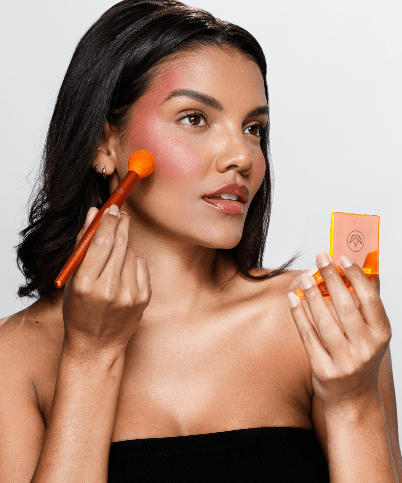 Pincel para Contorno e Iluminação - linha premium Makeup