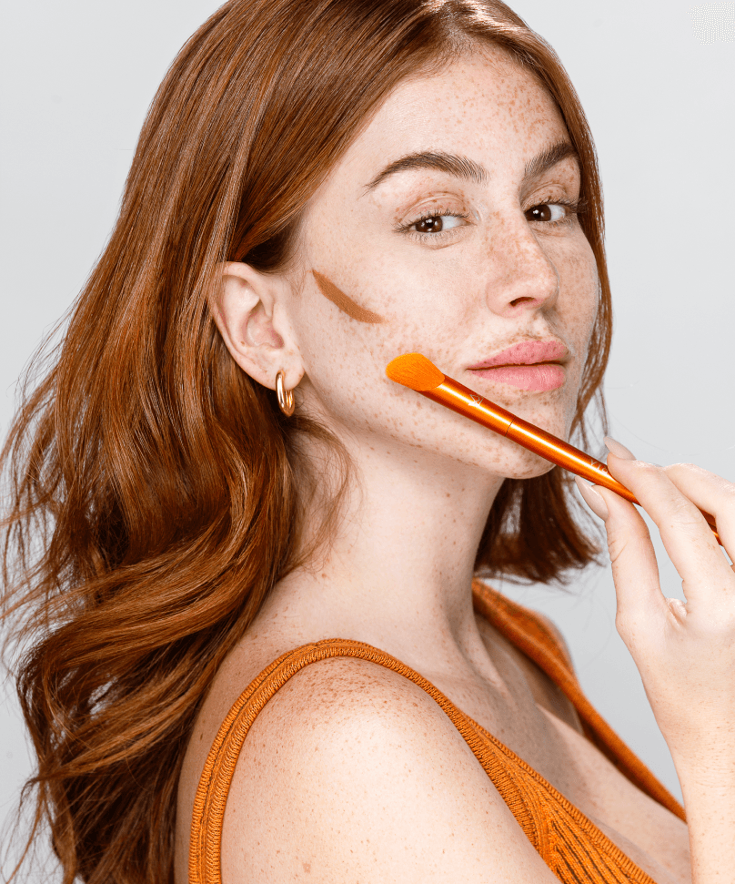 Pincel para Corretivo e Acabamento - linha premium Makeup
