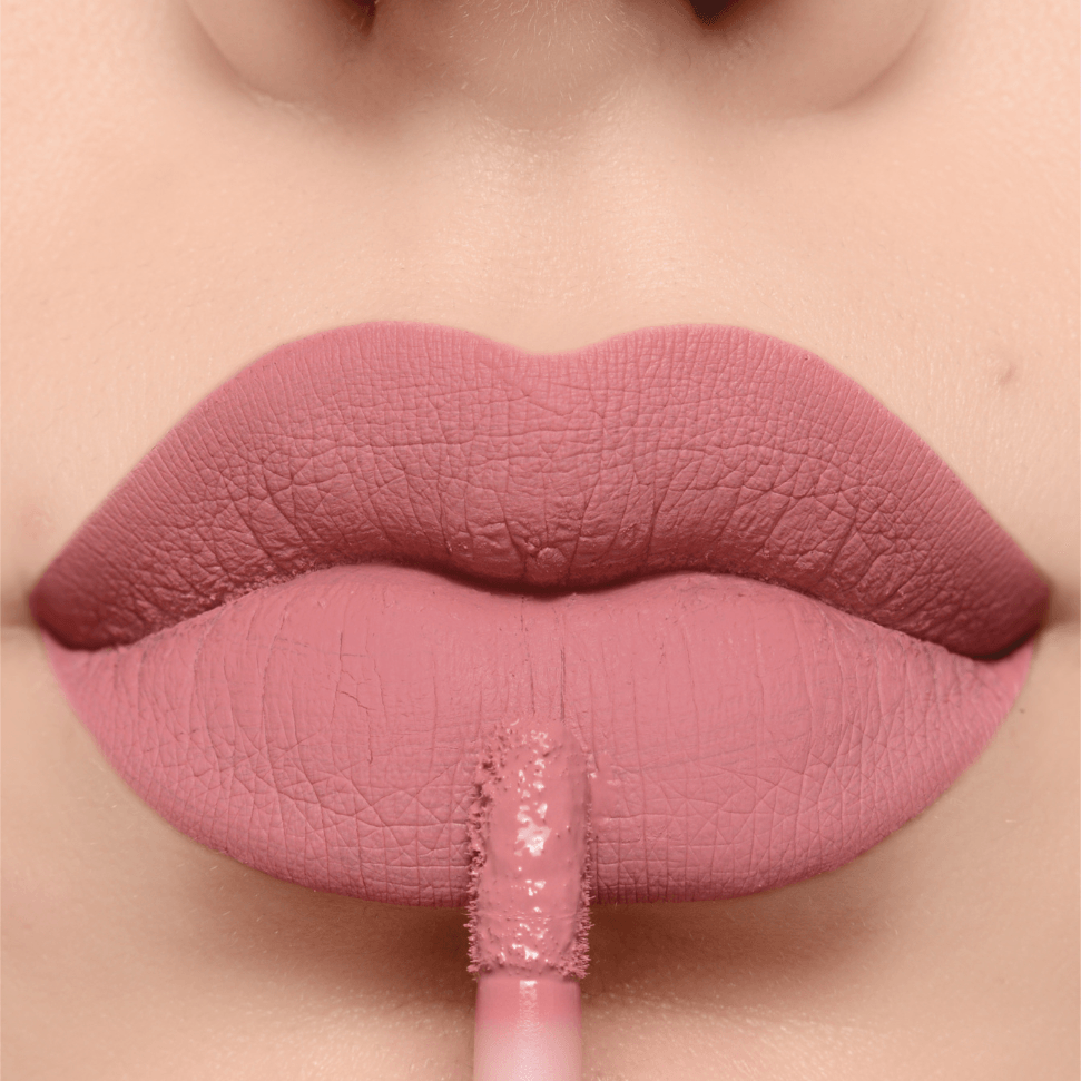 Lipmix Batom Líquido + Lápis Labial - Rose Nude | linha premium Makeup