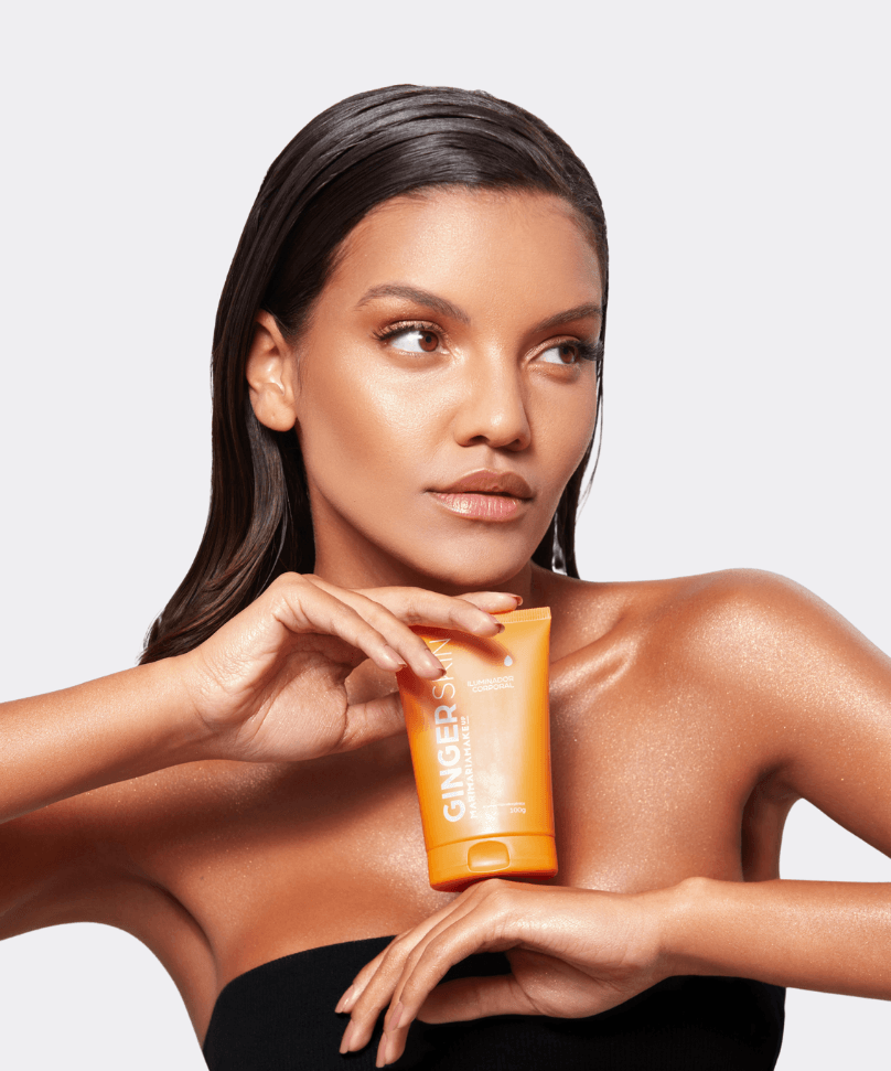 Iluminador Corporal Ginger Glow - Ginger Skin | linha premium Makeup