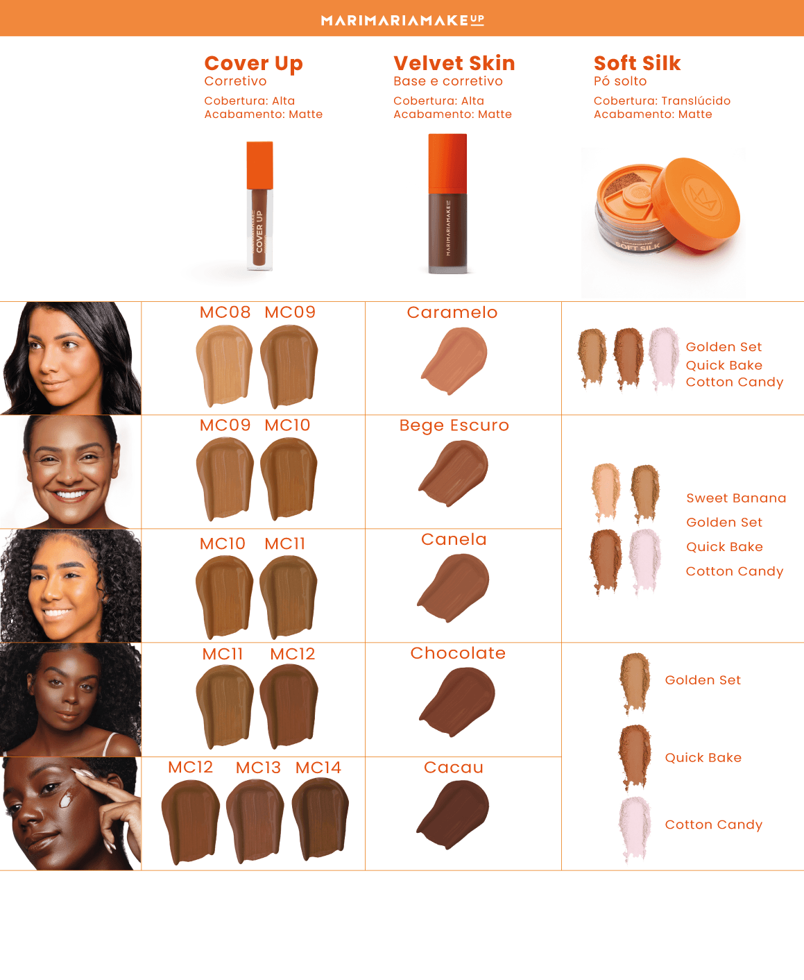 Base e Corretivo Matte Velvet Skin - Bege Escuro | linha premium Makeup