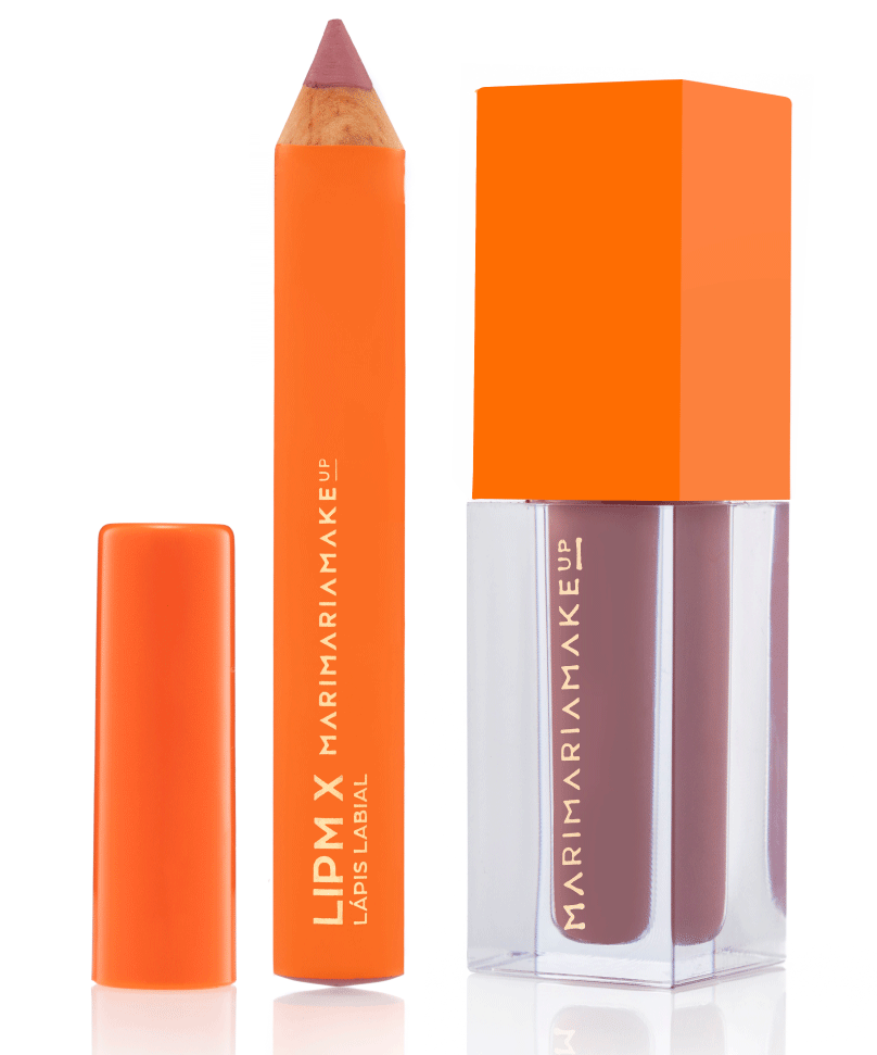 Lipmix Batom Líquido + Lápis Labial - Rose Nude | linha premium Makeup
