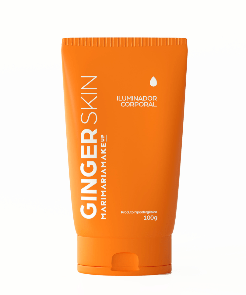 Iluminador Corporal Ginger Glow - Ginger Skin | linha premium Makeup