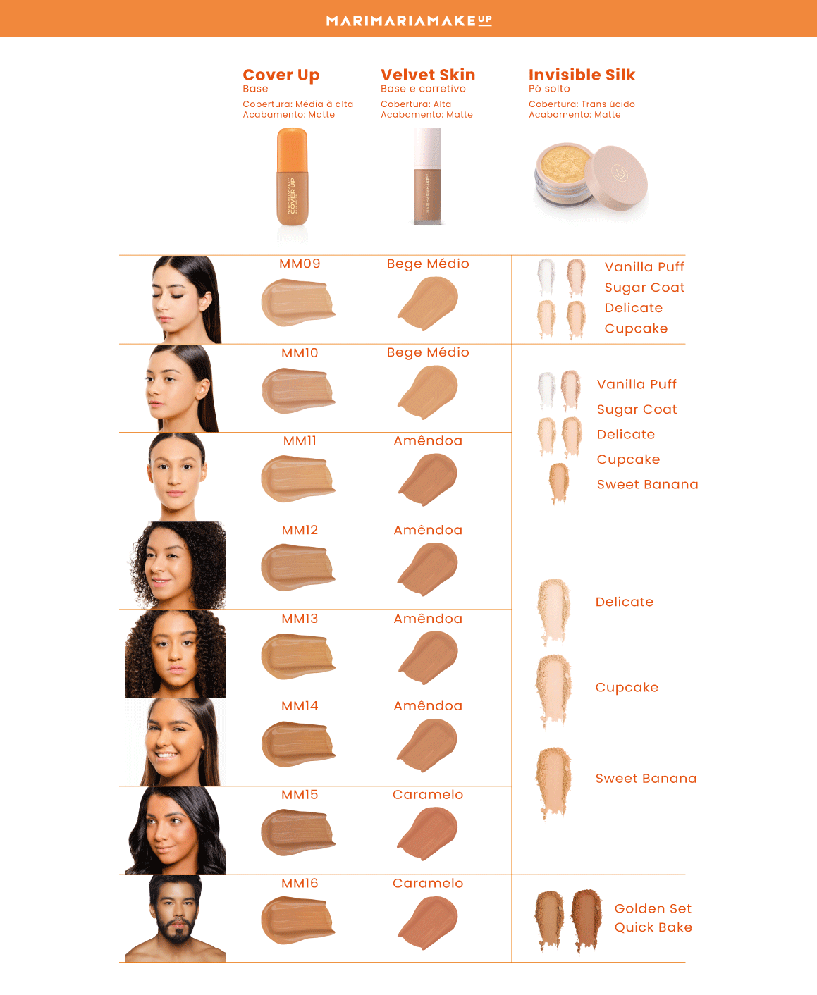 Base Cover Up - MM09 linha premium Makeup
