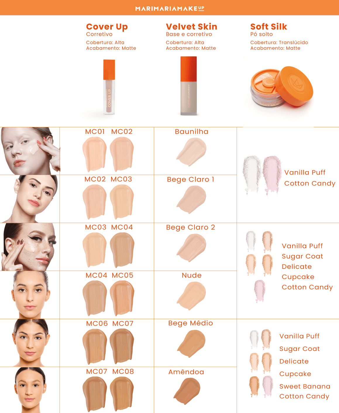 Base e Corretivo Matte Velvet Skin - Bege Médio | linha premium Makeup