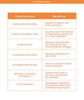 Base e Corretivo Matte Velvet Skin - Amendoa | linha premium Makeup